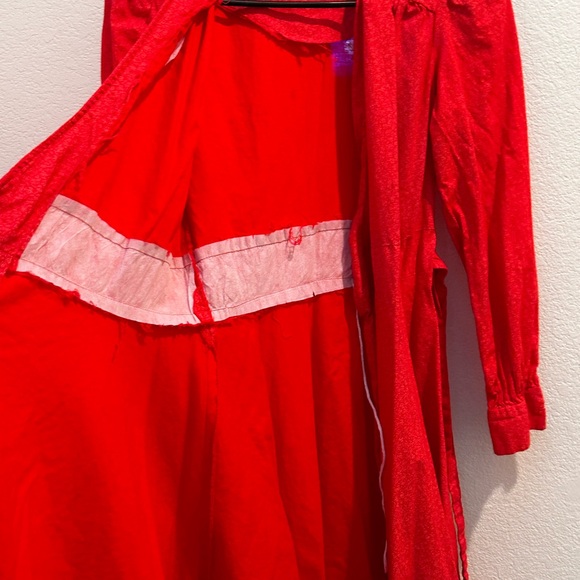 Vintage orange Wrap Dress - Picture 1 of 8